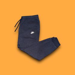 Nike sportswear club fleece tapered sweatpants grey navy blue men’s large 