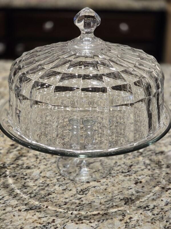 Cake Holder Thick Glass