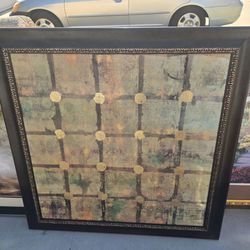 Large Framed Abstract Canvas Wall Art