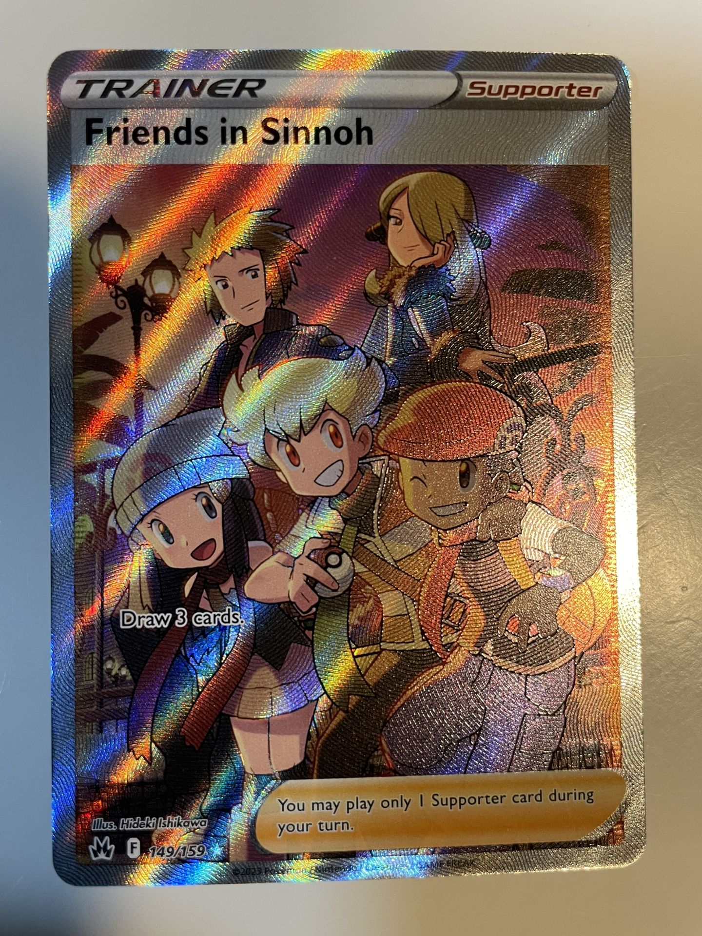 Pokémon TCG Friends in Sinnoh (Full Art) Crown Zenith 149/159 Holo Ultra Rare