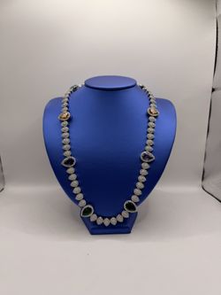 Diamond Necklace (10k White Gold) 