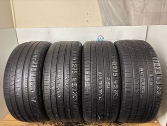 Set 4 tires 275 45 20 Pirelli scorpion verde as high tread