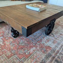 Industrial tyle Coffee table $150