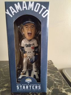 Yamamoto Dodgers 2025 World Champions Bobblehead