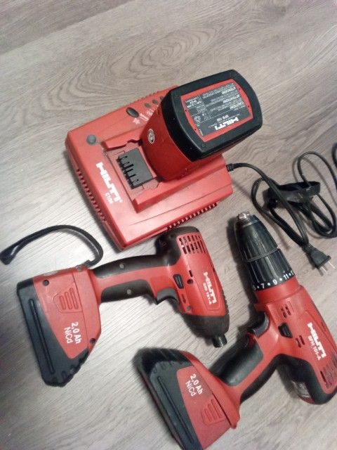 Hilti Drill Kit With 3 Battery's And Charger