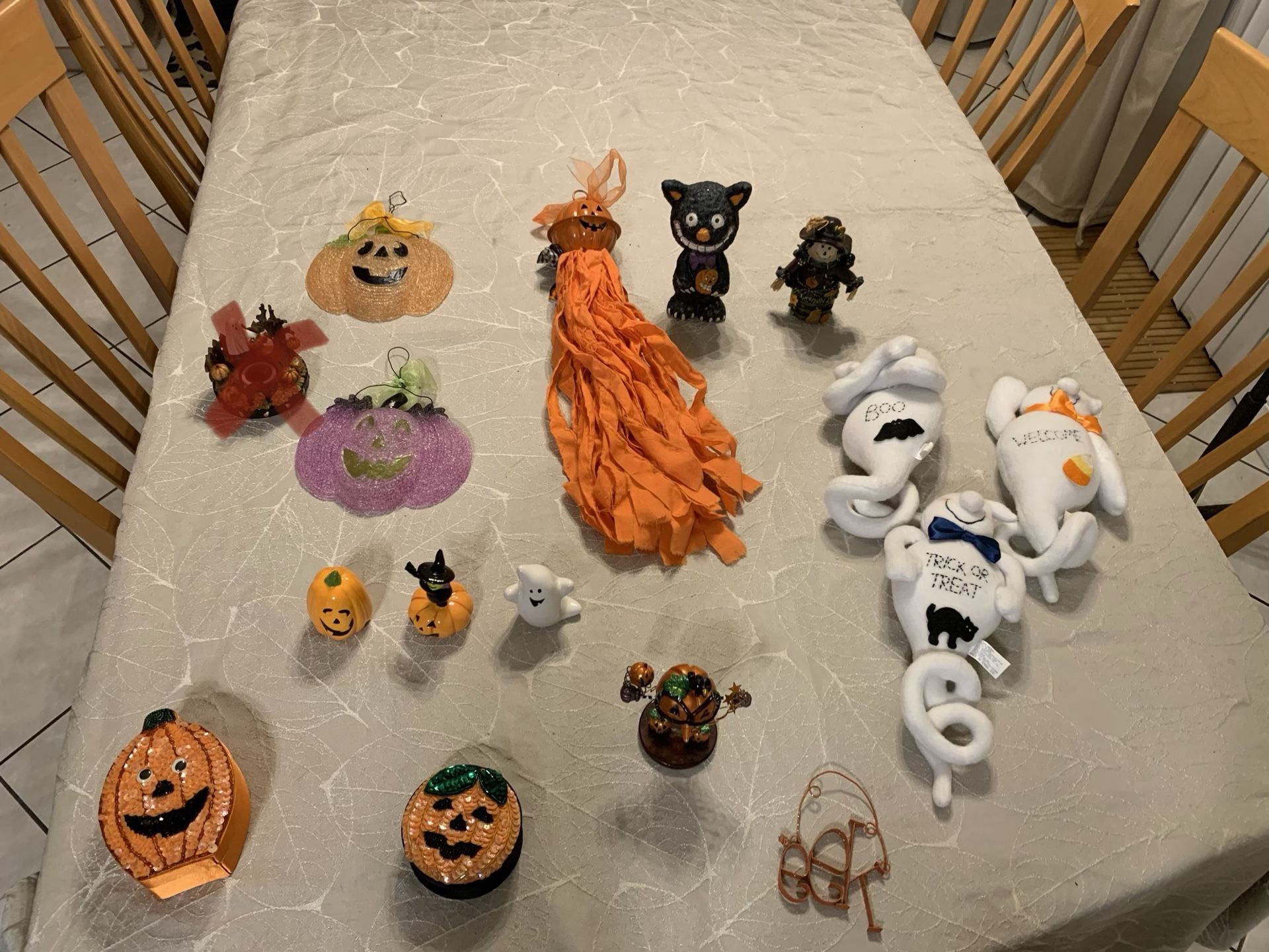 Halloween decorations each item $1