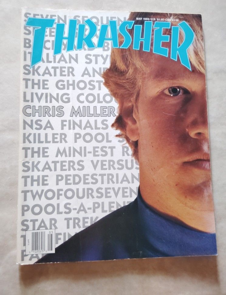 Vintage Thrasher Magazine May 1989 - Skateboarding