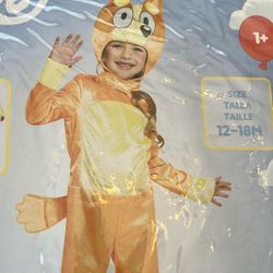 Official Bluey: Bingo Toddler Halloween Costume (Size 12-18M) - NEW