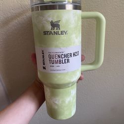Stanley 40oz Tumbler, Lime Green& Pink Quencher Mug Tumbler