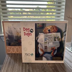 Buffalo Games A Dog's Life & Harbour  Puzzle Pieces 