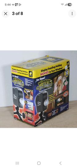 Star Shower Window Wonderland Window Projector 6 Christmas Halloween Movies New