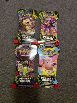 4 Perfect Order Sleeved Bosster packs