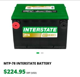 MTP-78 H5 INTERSTATE BATTERY