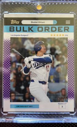 Shohei Ohtani Numbered /75 Purple Bulk Order Topps