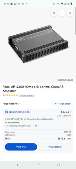 Focal amplifier  pioneer stereo