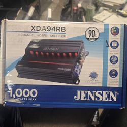 Jensen XDA94RB 4 Channel MOSFET Amplifier. 