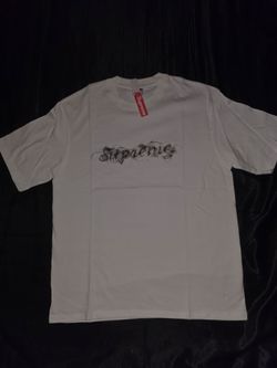 Supreme Smoke T-Shirt, White, Size M, L & XL