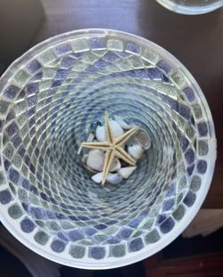 🌊 Coastal Mosaic Trumpet Glass Vase | Hand-Set Glass Tile | Ocean Blues & Seafoam Glow 🌊