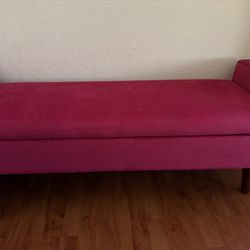 Wayfair Storage Bench Pink Velvet