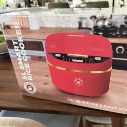 Unique Red And Gold Rice Cooker