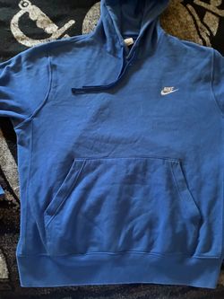 Nike Club Fleece Pullover Hoodie Blue