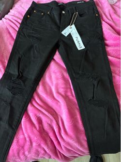 Purple jeans
