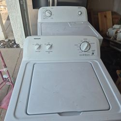 Matched washer dryer pair.  Electric.