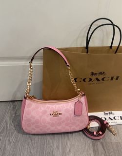 Coach New York Pink Signature Shoulder Bag