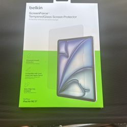 Belkin ScreenForce TemperedGlass Screen Protector for Apple iPad Air 11" 6th Generation, Thin, Extra Durable, Scratch-Resistant w/Easy Installation, C