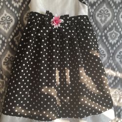 Black and white polkadot dress Size 6
