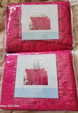 2 King Quilted Pillow Shams