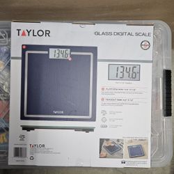 NEW IN BOX Taylor Glass Digital Scale.
