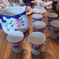 Vintage Nippon Hand Painted China Set