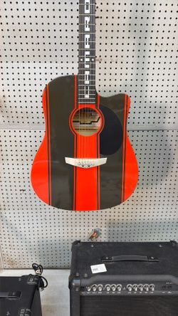 Black And Red Guitar 