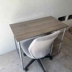 Space-Saving Work Desk w/ Chair – Great Condition & Lightweight