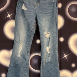 Women Flare High Rise Jeans