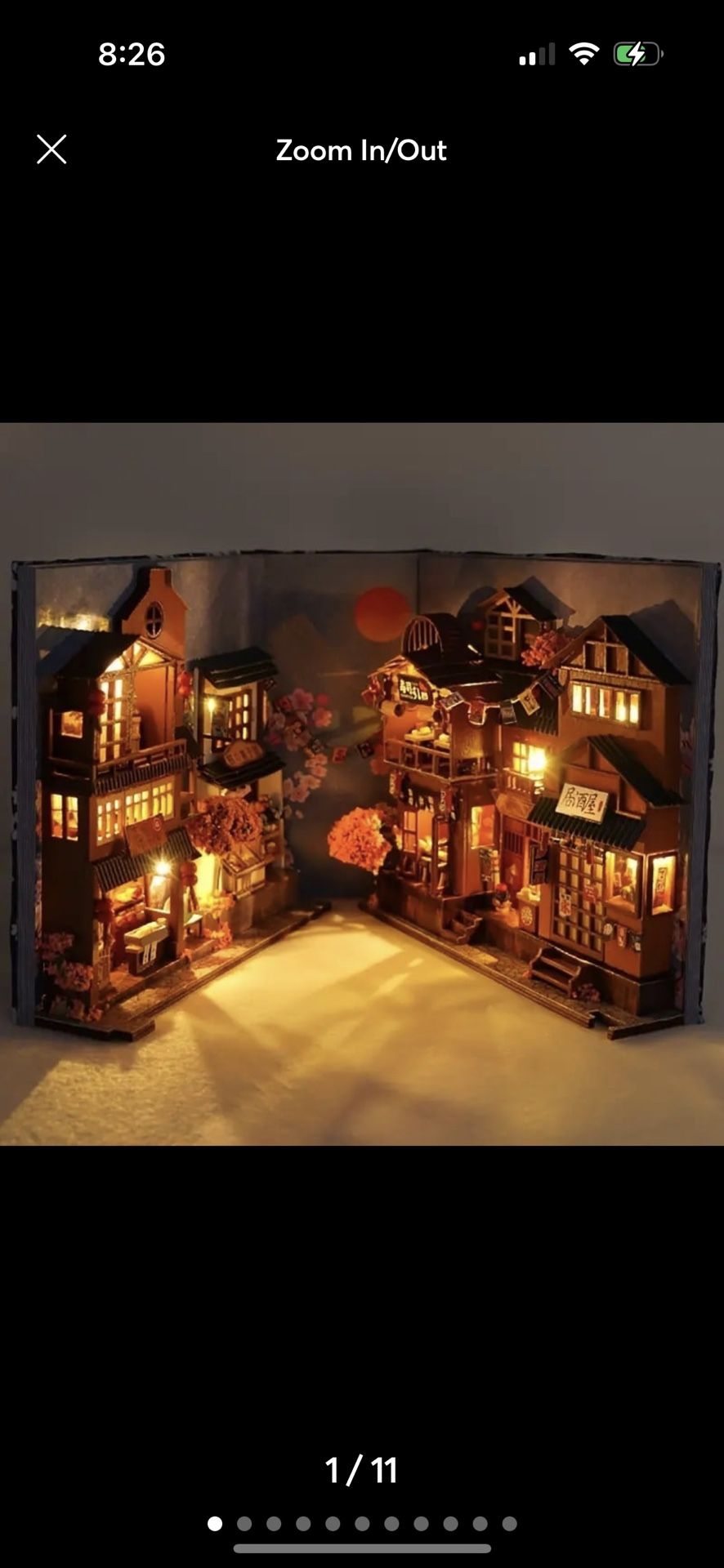 NEW 1pc 3D Japanese Alley Sakura Diorama DIY Kit