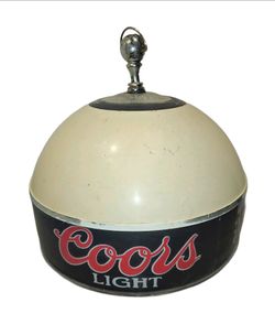 Vintage Coors Light Beer Hanging Lamp Lampshade Dome Shade Only