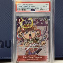 2023 ONE PIECE PREMIUM BANDAI PREMIUM CARD COLLECTION 25TH EDITIONTONY TONY CHOPPER 006