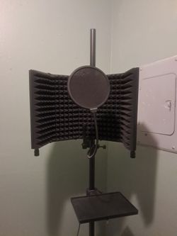 Recording studio microphone soundproof