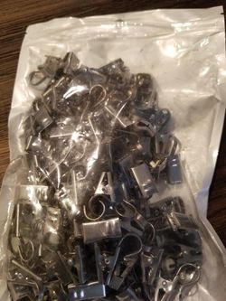 Curtain clips 100 pics silver