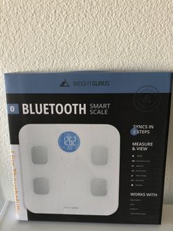 Bluetooth Body Composition Scale White - Weight Gurus