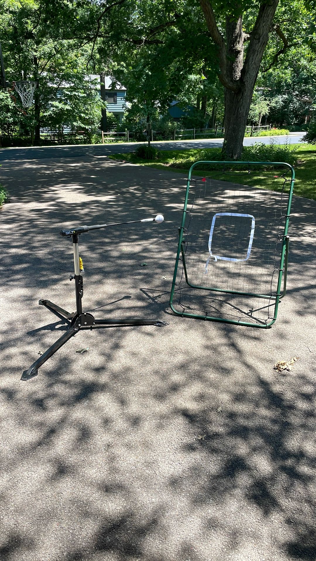 Batting Trainer And Pitch Return.
