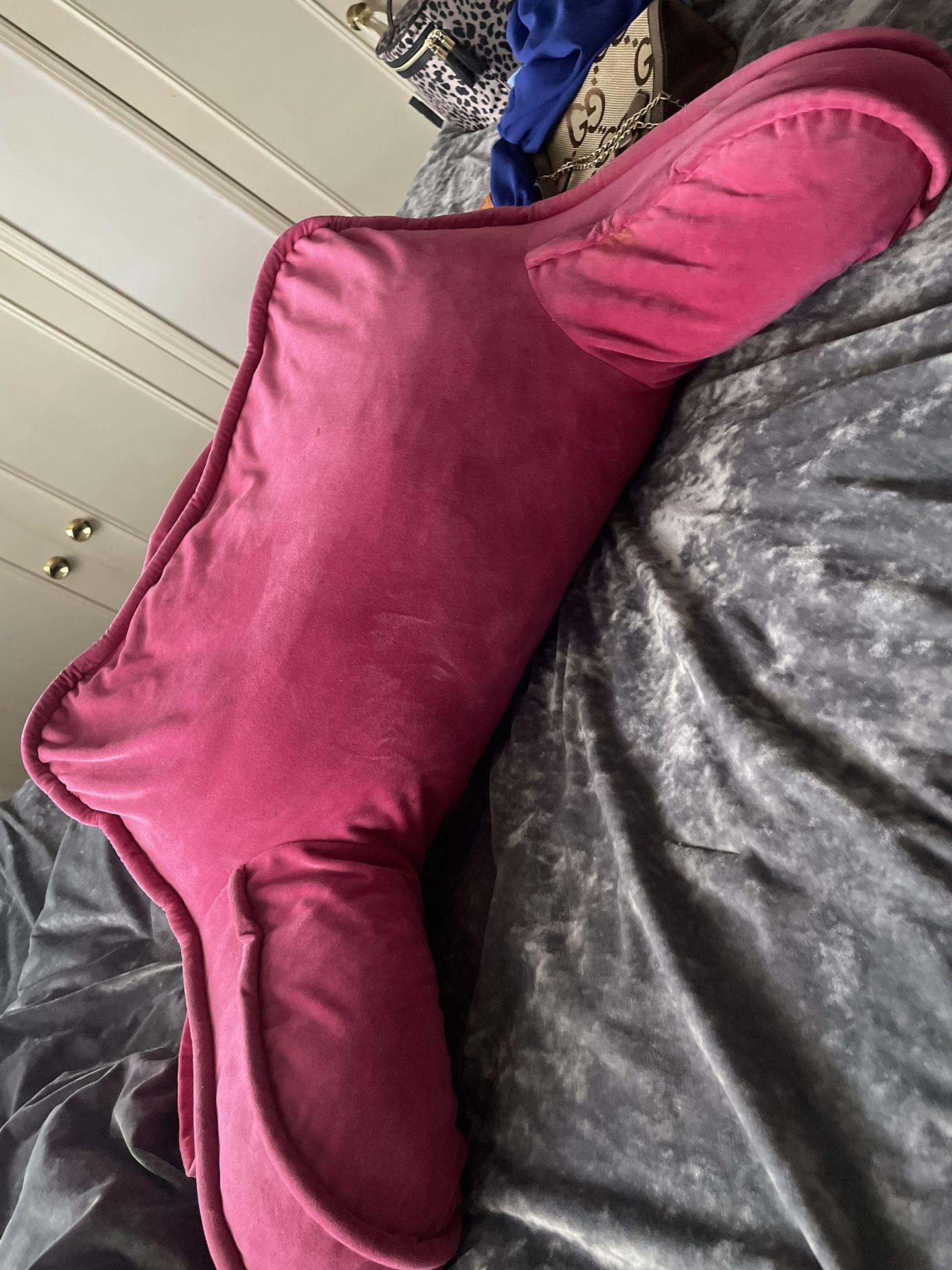 Pink Backrest Pillow