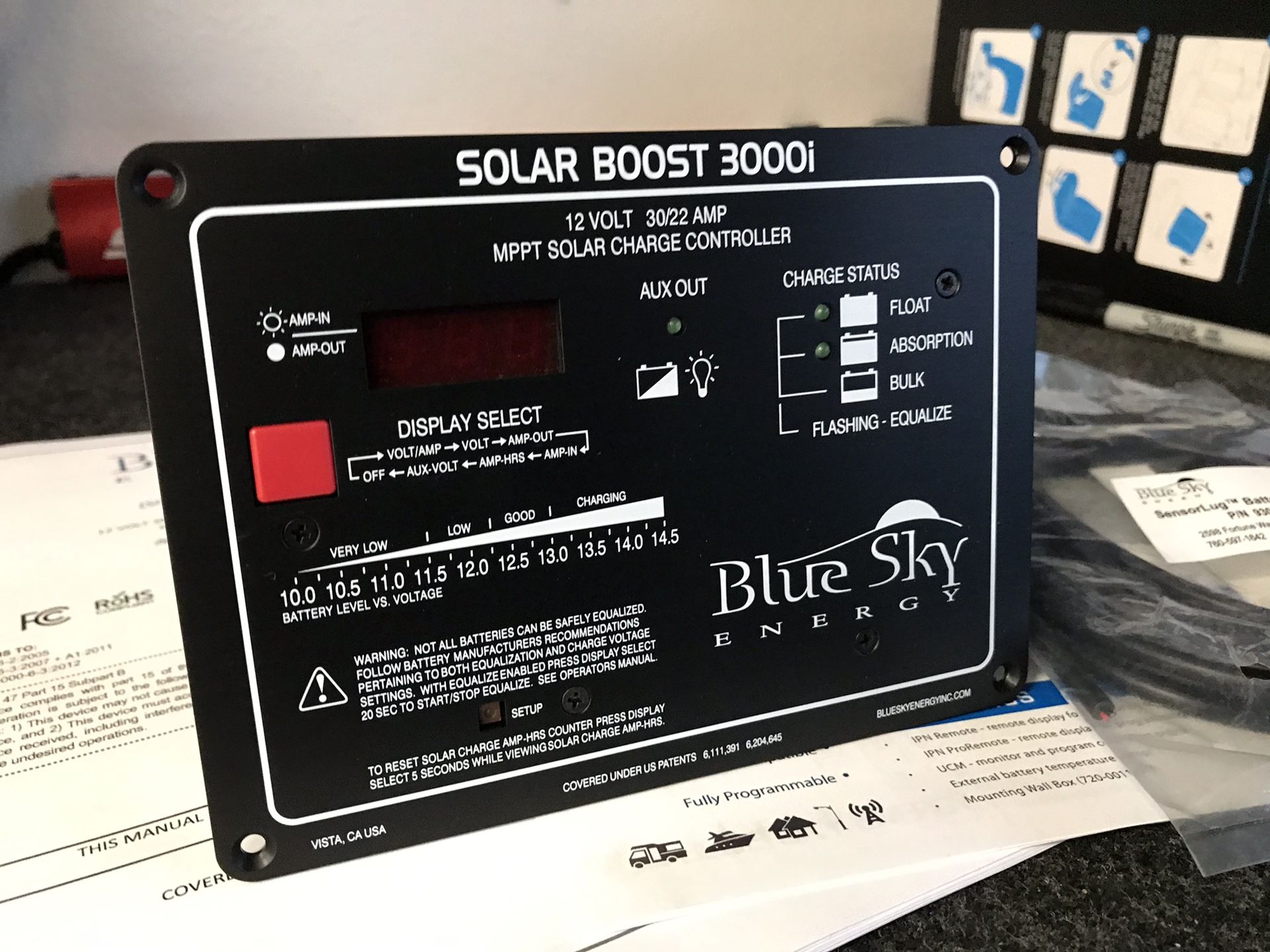 Blue Sky Energy Solar Boost 3000i Solar Charge Controller Van camper RV vanlife victron sprinter Chevy ford