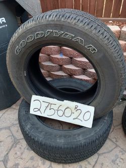 275 60 R20 Tires Set  Of Two $80