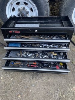 Toolbox with tools