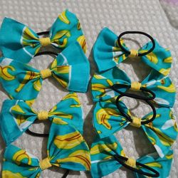 Banana Ponytail Hairbows