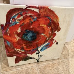 Canvas Flower Photo