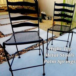 Steel Mesh Black Chairs - Palm Springs